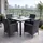 Polyrattan Set 4-tlg Anthrazit/Grau