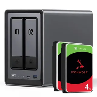 UGREEN DXP2800 12TB Leergehäuse grau