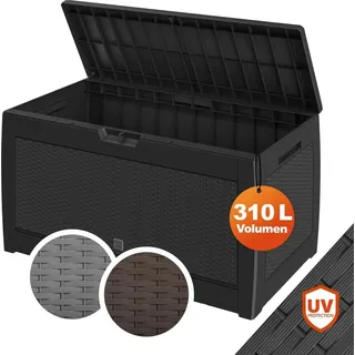 CASARIA Gartenbox 310 l 119 x 48 cm Anthrazit