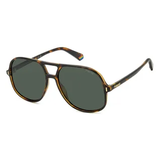 POLAROID Brille PLD 6217/S Größe 57-15 mm Havana polarisiert - 57-15