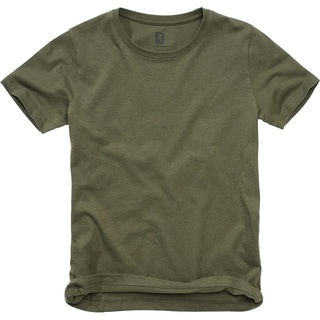 Brandit Army T-Shirt Kinder Armee Bundeswehr Shirt Kids BW UNTERHEMD Uni & CAMO, Größe:L (146/152), Farbe:Oliv
