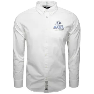 La Martina Langarmhemd MAC601 Herren weiß 3XL