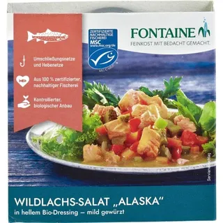 Fontaine Wildlachs-Salat Alaska in hellem Dressing - mild gewürzt