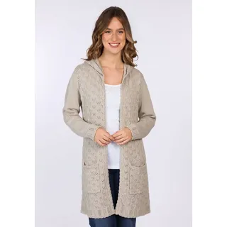 Sorgenfri Sylt Strickmantel Waida Ajour-Strickdetails M