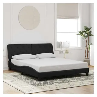 vidaXL Bettgestell 160 x 200 cm Schwarz