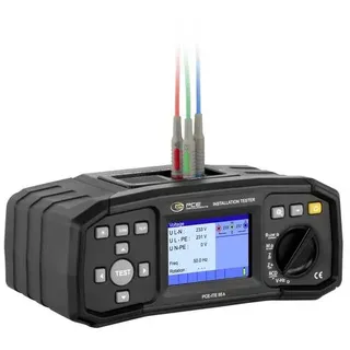 PCE Instruments Installationstester PCE-ITE 55A nach EN 61557 |DIN VDE0100 |RCD Typ A und AC |Prüfung EV-Ladestationen