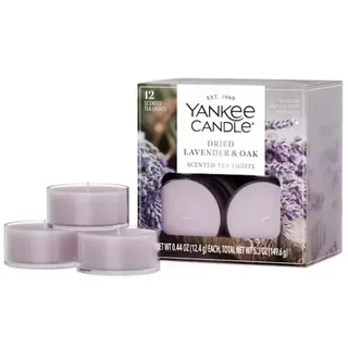 Yankee Candle® Dried Lavender & Oak Teelichter 12 Stück