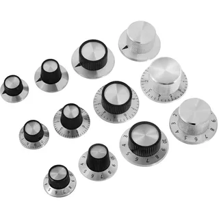 Potiknopf & Drehkopf in 12 Ausführung und Größen zum auswählen (Ø29x18mm mit 360° Skala)