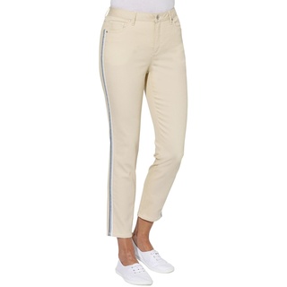 7/8-Jeans CASUAL LOOKS Gr. 24, Kurzgrößen, beige (beige, denim) Damen Jeans Ankle 7/8