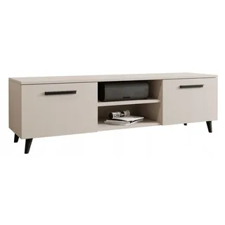 MATKAM Bergen TV Lowboard skandinavisch TV Unterteil, (Kaschmir)
