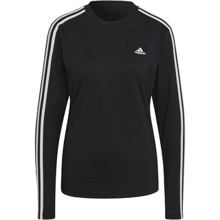 Adidas HF7261 W 3S LS T T-Shirt Damen Black/White Größe XS