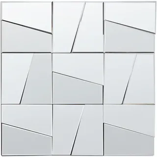 Beliani Wandspiegel Ancemont 80 x 80 cm Silber