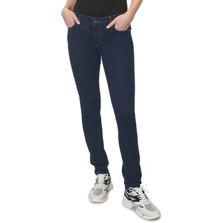Slim-fit-Jeans MARC O'POLO "aus stretchigem Bio-Baumwolle-Mix" Gr. 29 30, Länge 30, blau Damen Jeans Röhrenjeans