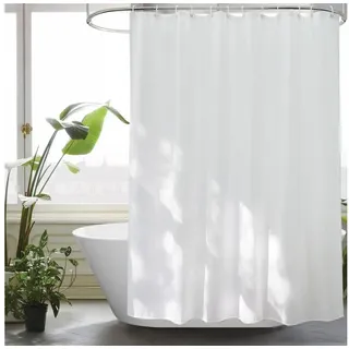 LuxusKollektion Duschvorhang Duschvorhang 180x180 weiß Weiß H180 x B180 cm (1er Pack) weiß