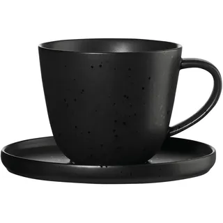 Asa Selection Kaffeetasse mit Untertasse 0,25 l Schwarz