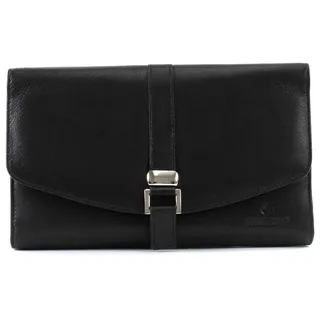 Windrose Nappa - Schmucktasche XL 23 cm schwarz