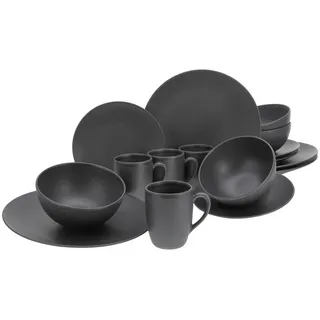 CreaTable Soft Touch Black Kombiservice 16-tlg. schwarz