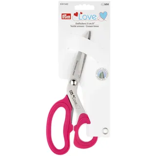 Prym Love Stoffschere 21cm Micro Serration, pink 610542