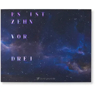 build-yours WordClock Jupiter Moderne LED Wanduhr mit Worten | Digitale WortUhr - Beyond Space