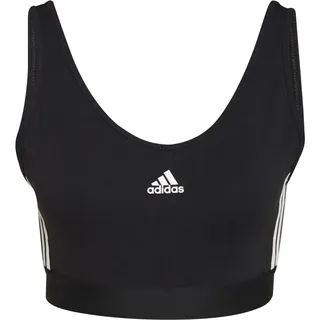 adidas 3 Stripes Crop Sport-top Schwarz L