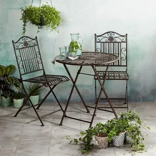 BUTLERS Gartenessgruppe TERRACE HILL (3-tlg.) - Braun