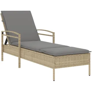 vidaXL Sonnenliege 63 x 200 x 81 cm Beige