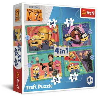 Trefl 4 in 1 Puzzle - Minions