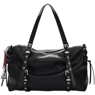 DESIGUAL Half Logo Lanuza Shopper Synthetik Black