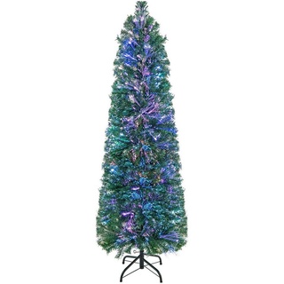 COSTWAY Künstlicher Weihnachtsbaum, 150cm in Glasfaseroptik, 361 Zweigspitze grün Ø 45 cm x 150 cm