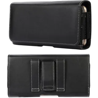 Handy Gürteltasche mit Gürtelclip Leder, Handytasche Leder Gürtel Herren | Horizontale Hüfttasche Handytasche Gürtel Holster Geldbeutel mit Karteninhaber Gürtelschlaufe für Camping Wandern Outdoor