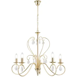 Orion Leuchten Alessia 5-flg. 68 cm rund gold