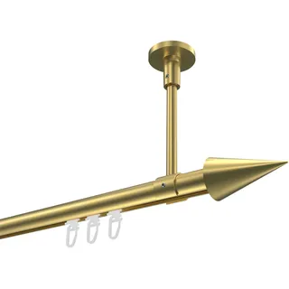 Interdeco Innenlaufgarnitur 1-läufig Ø 20 mm 320 cm Messing-Optik