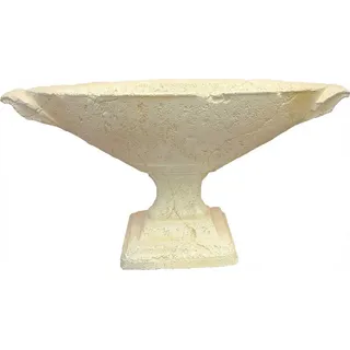 JVmoebel Dekovase Elegante Skulptur aus Keramik in Weiß, Made in Europa beige