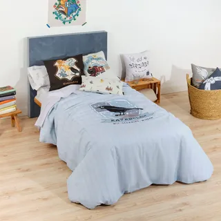 Belum Bettbezug Harry Potter, Bettbezug mit Knöpfen 100% Baumwolle, Modell Ravenclaw Sweet für 120 cm Bett (200 x 200 cm)