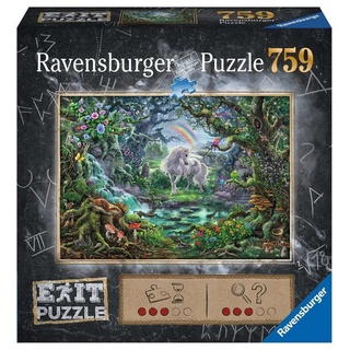 Ravensburger Puzzle EXIT Puzzle Einhorn 759 Teile, 759 Puzzleteile bunt