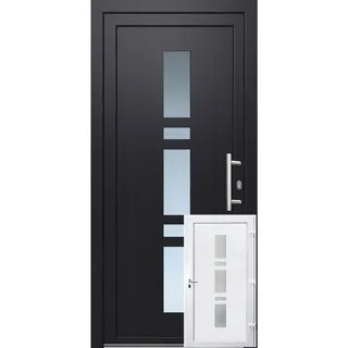 PANTO K017 rechts 110 x 210 cm anthrazit/weiß