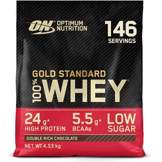 Optimum Nutrition Gold Standard 100% Whey Double Rich Chocolate Pulver 4530 g