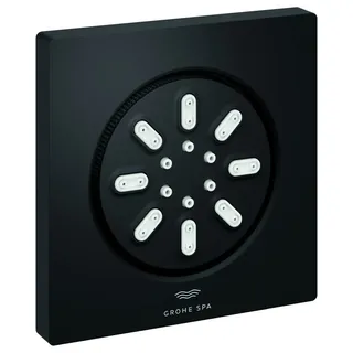 GROHE Seitenbrause 26802 Rainshower Aqua, eckig 2 Strahl 3,3 l/min phantom black, 26802KF0 26802KF0