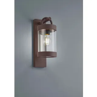 Trio Außenwandleuchte Aluminium 12,5x33 cm Dämmerungssensor rostfarbig