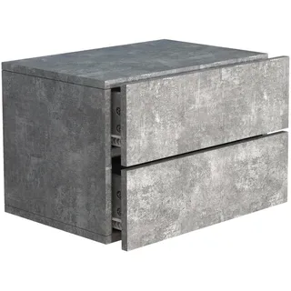 VCM Nachtschrank Usal 45 x 32 x 30 cm Grau