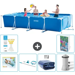 Rechteckiger Frame Pool - 450x220x84 Cm - 7-teilig  S134