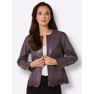 MAINPOL Lammnappa-Lederblazer Burgund 44