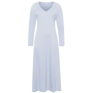 Hanro Nachthemd Pure Essence, Langarm 130cm (1-tlg) blau XS