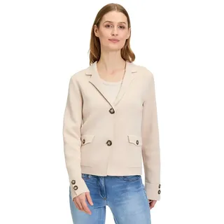 Betty Barclay Strickblazer mit aufgesetzten Taschen in Grau | Gr.: 36