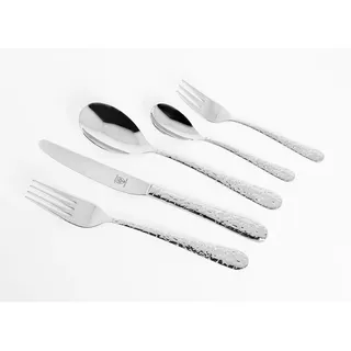 Justinus Besteckset Martele, Edelstahl, Metall, 30-teilig, 25x5x43 cm, rostfrei, Vollheftmesser, Essen & Trinken, Besteck, Besteck-Sets