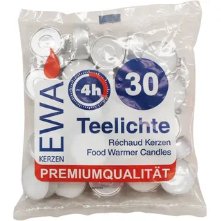Teelichter weiß mit Metallhülle 540 Stück ca. (ØxH) 39 x 16 mm (18 x 30 Stück)