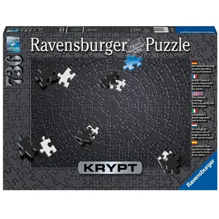 Ravensburger Puzzle Puzzle Krypt Black, 736 Puzzleteile