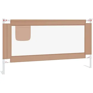 vidaXL Bettschutzgitter Lyana 160 x 25 cm Taupe