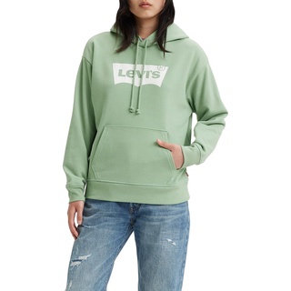 Levi's Damen Graphic Standard Hooded Sweatshirt Hoodie, Batwing Granite Green, XXS