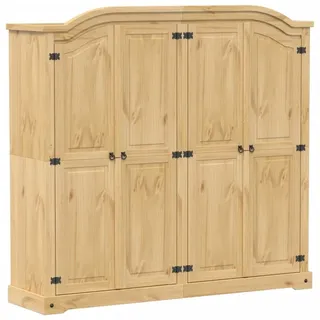 vidaXL Kleiderschrank Corona 194 x 186 x 52 cm Braun